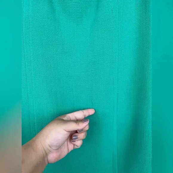 Lourdes Chávez emeral green sheath dress size medium - Picture 7 of 14